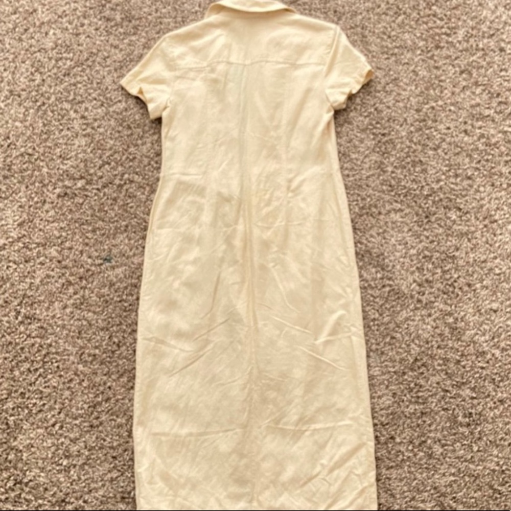 Tan Button Up Maxi Dress